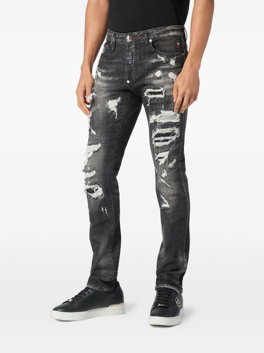 distressed-effect jeans - 3