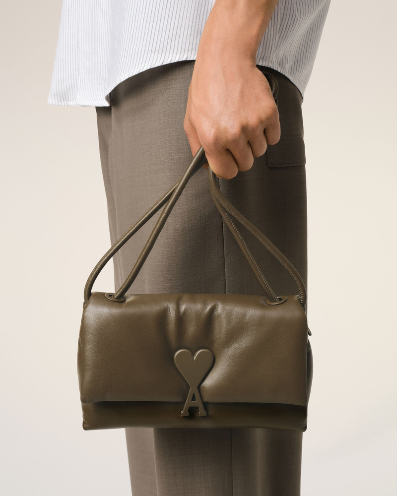 KHAKI LEATHER VOULEZ-VOUS BAG 6
