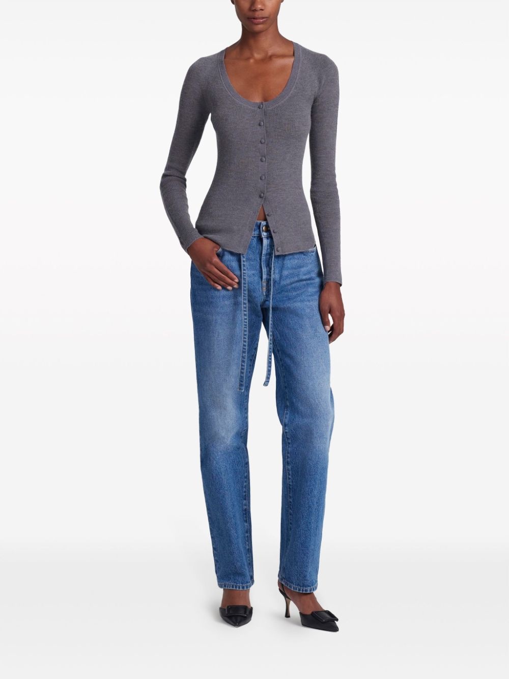 Jones logo-embroidered cashmere cardigan - 2