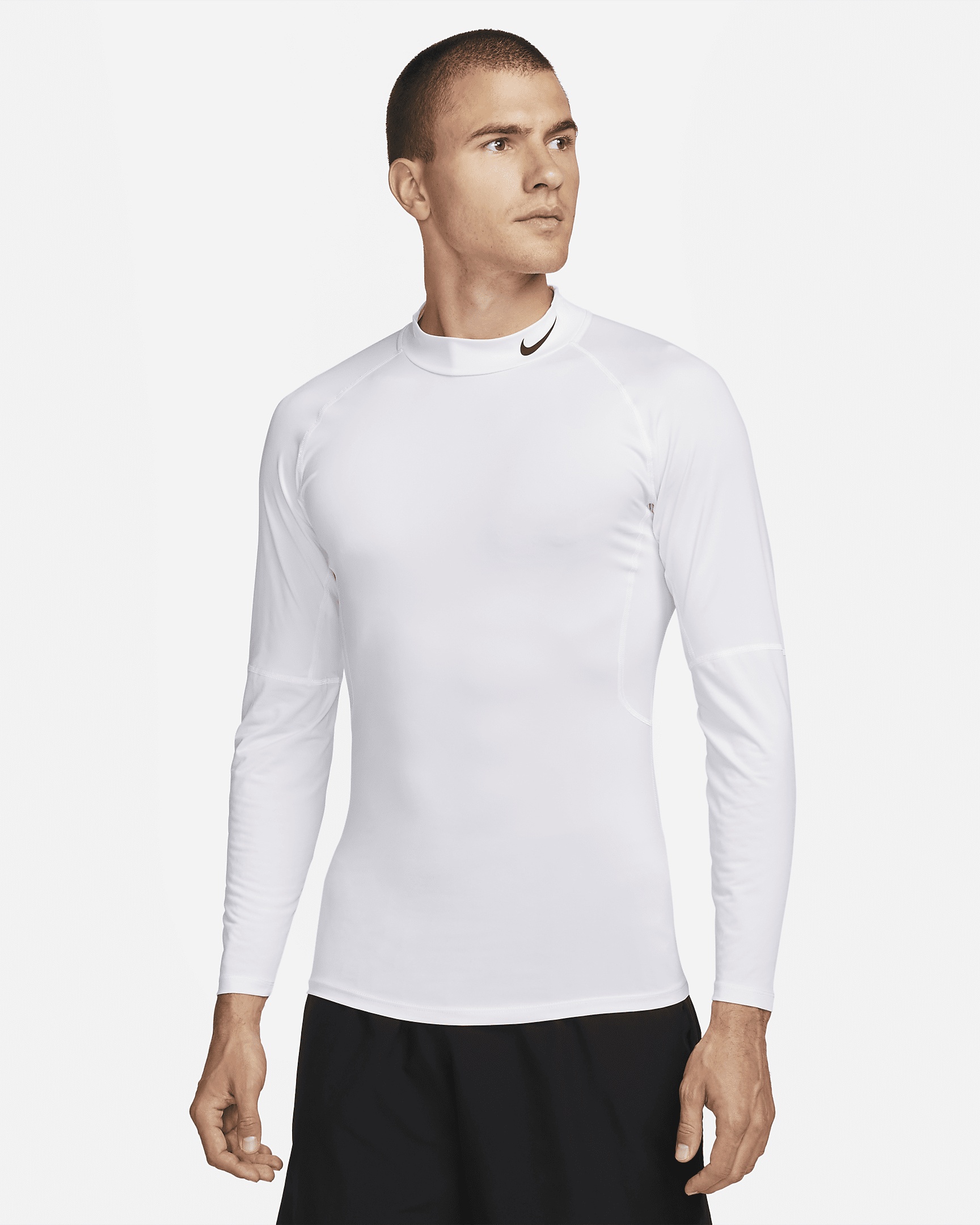 Nike Pro Men's Dri-FIT Fitness Mock-Neck Long-Sleeve Top - 1