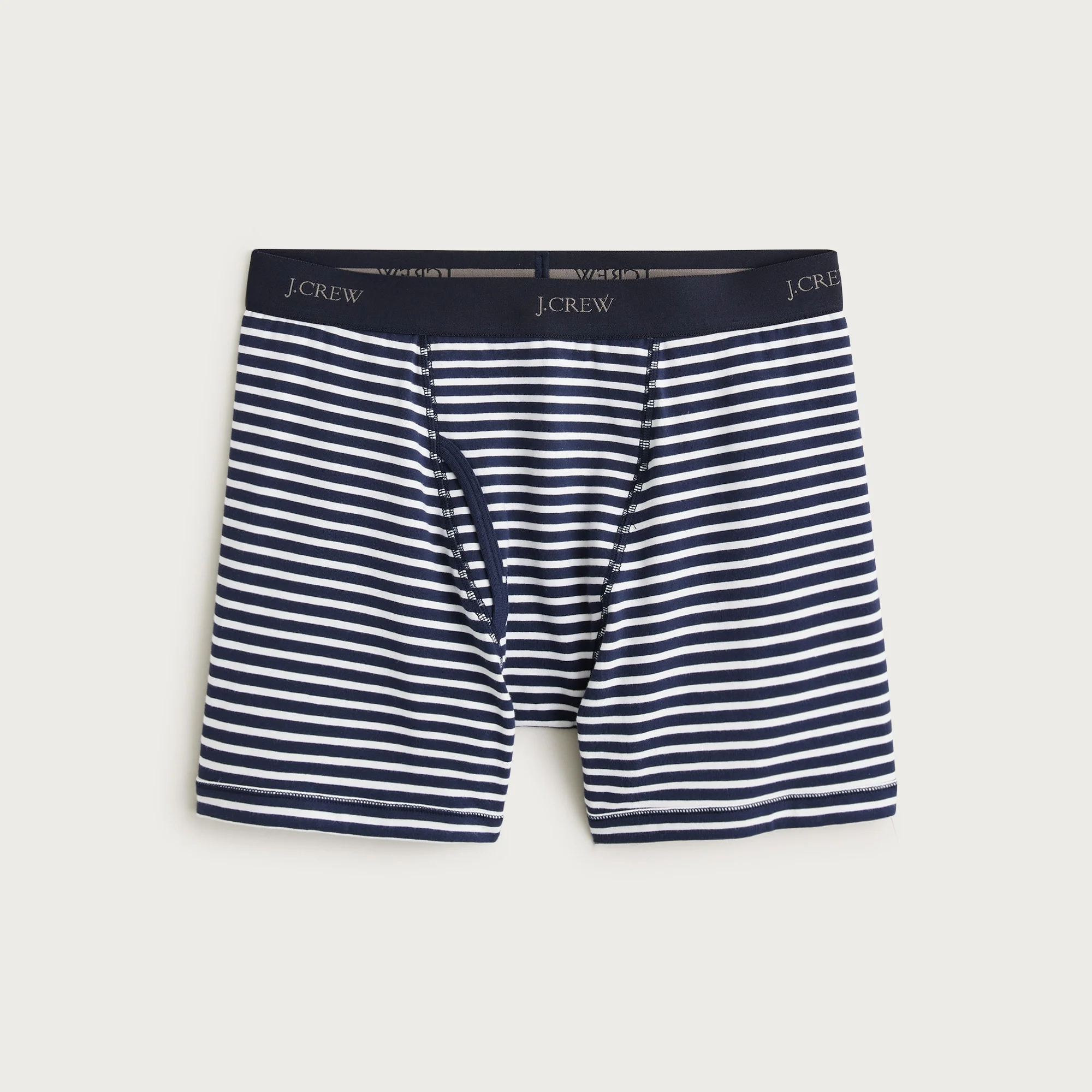 Stretch 4" boxer briefs in stripe - 1
