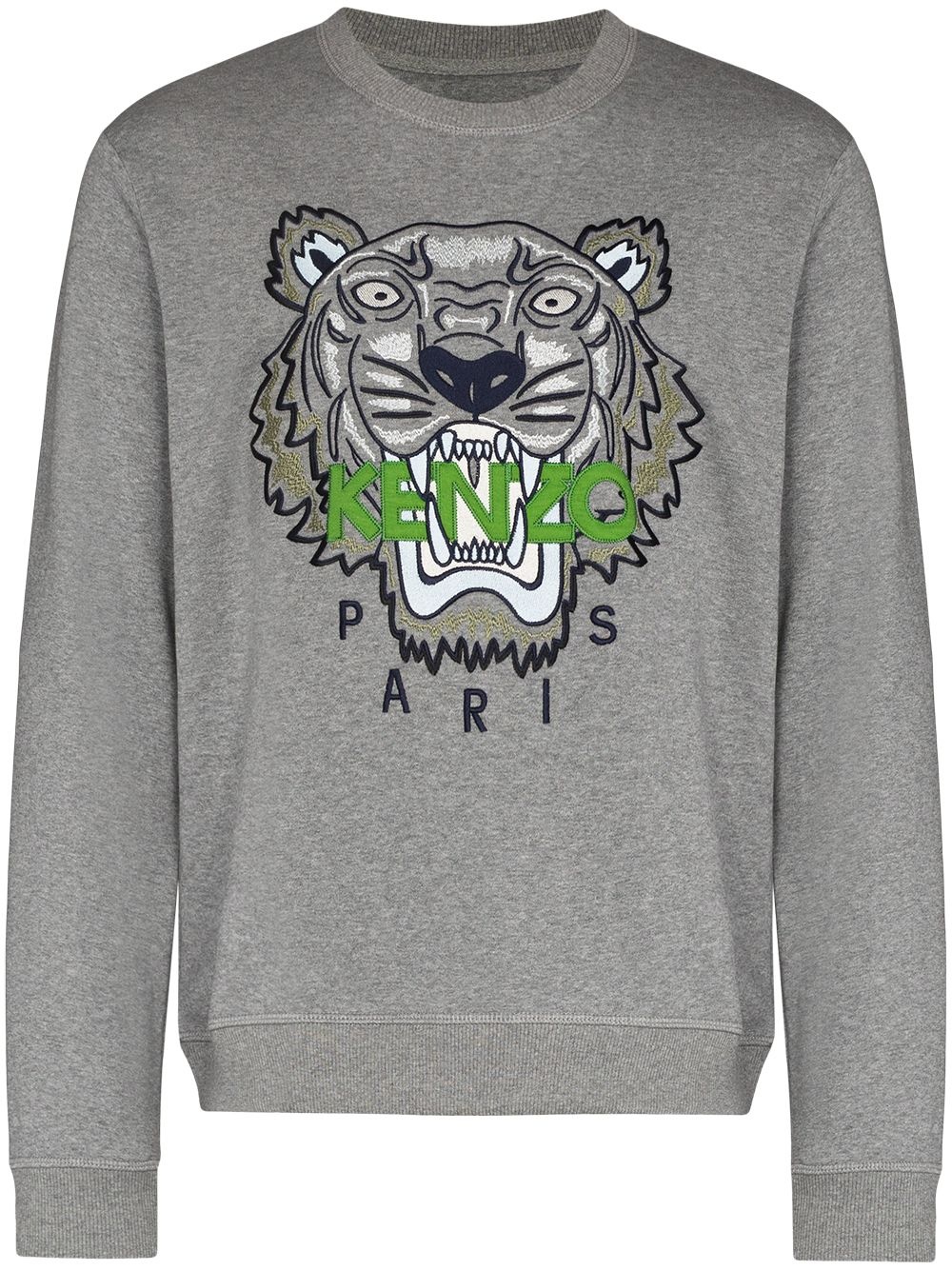 Tiger embroidered-logo sweatshirt - 1