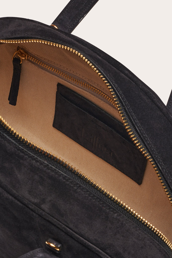 BOWLING MINI BAG BLACK SUEDE - 4