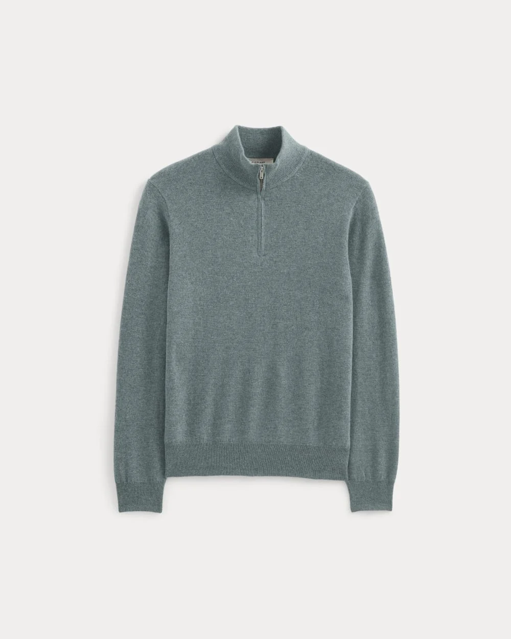 CASHMERE QUARTER ZIP SWEATER - 1