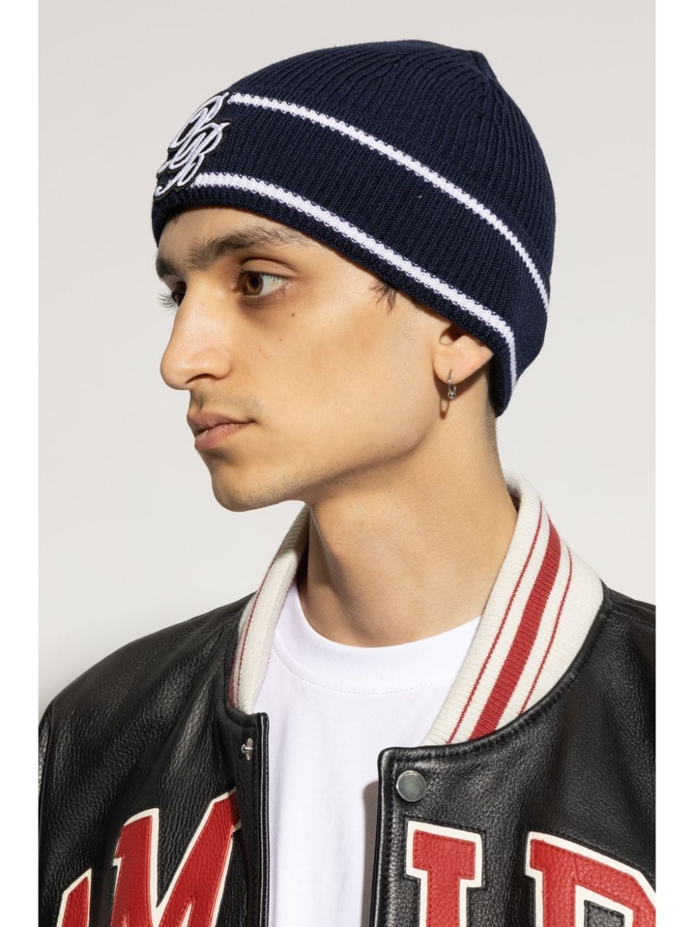 logo-embroidered beanie - 2