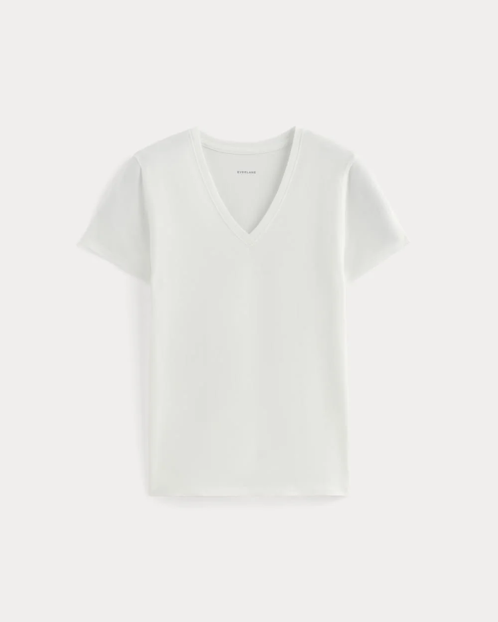 THE SLIM V-NECK TEE IN ESSENTIAL COTTON - 1