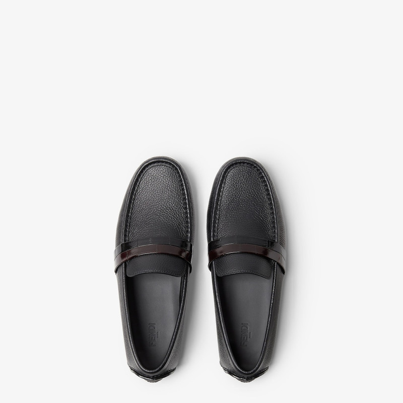 Pequin Drivers Black leather driver loafers 4