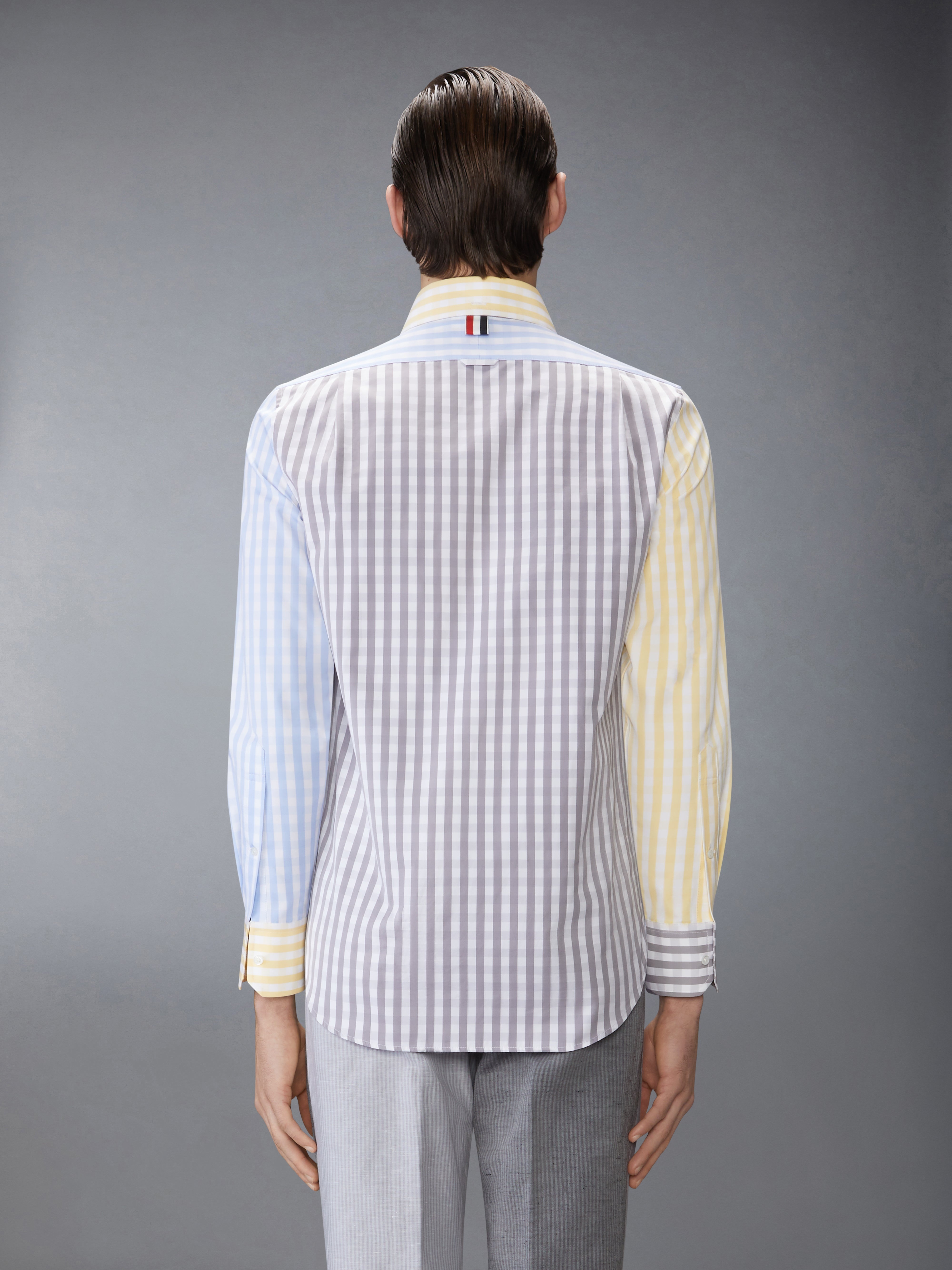 GINGHAM CHECK POPLIN FUNMIX SHIRT - 4