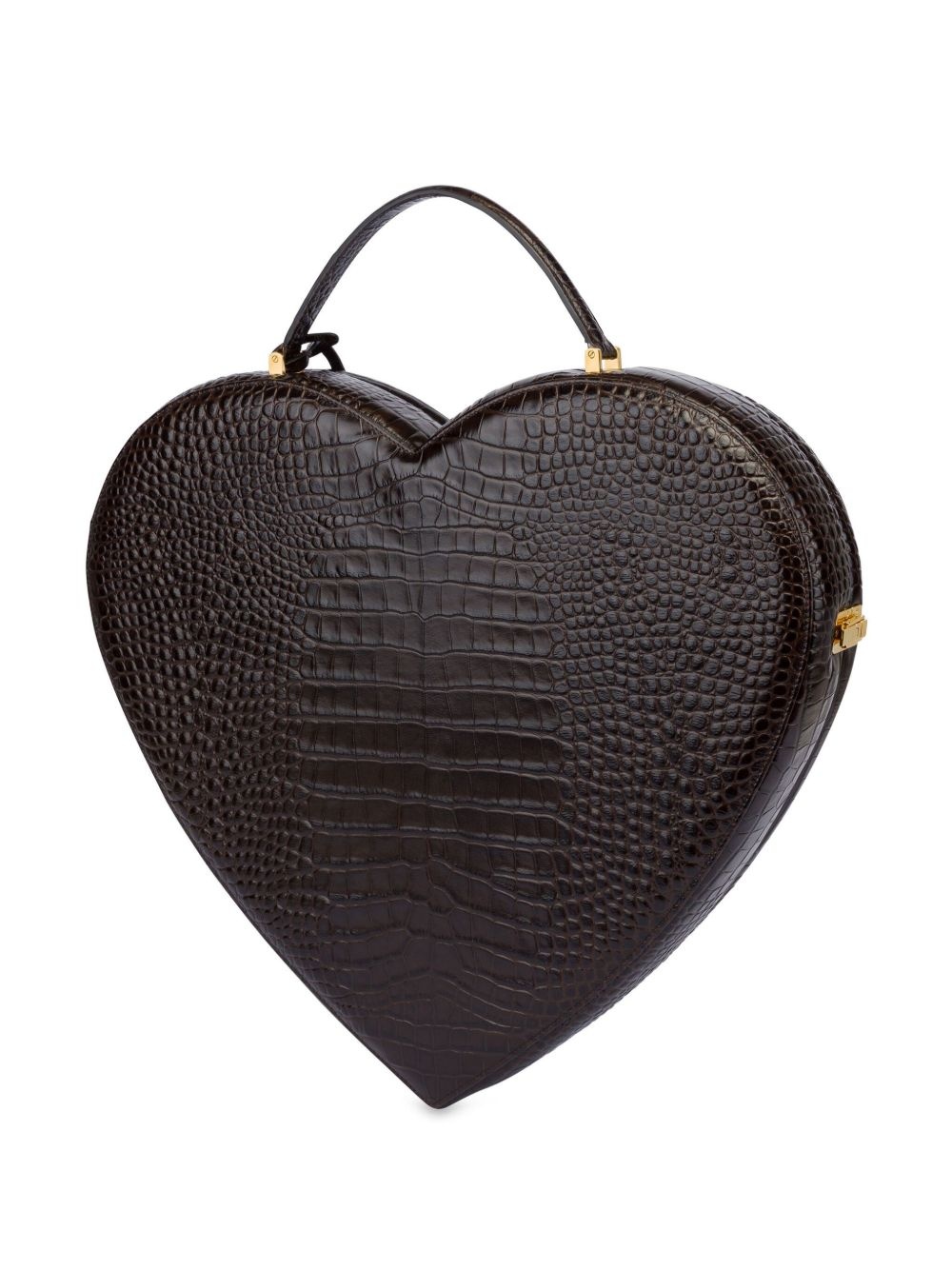 heart-shape leather tote bag - 2