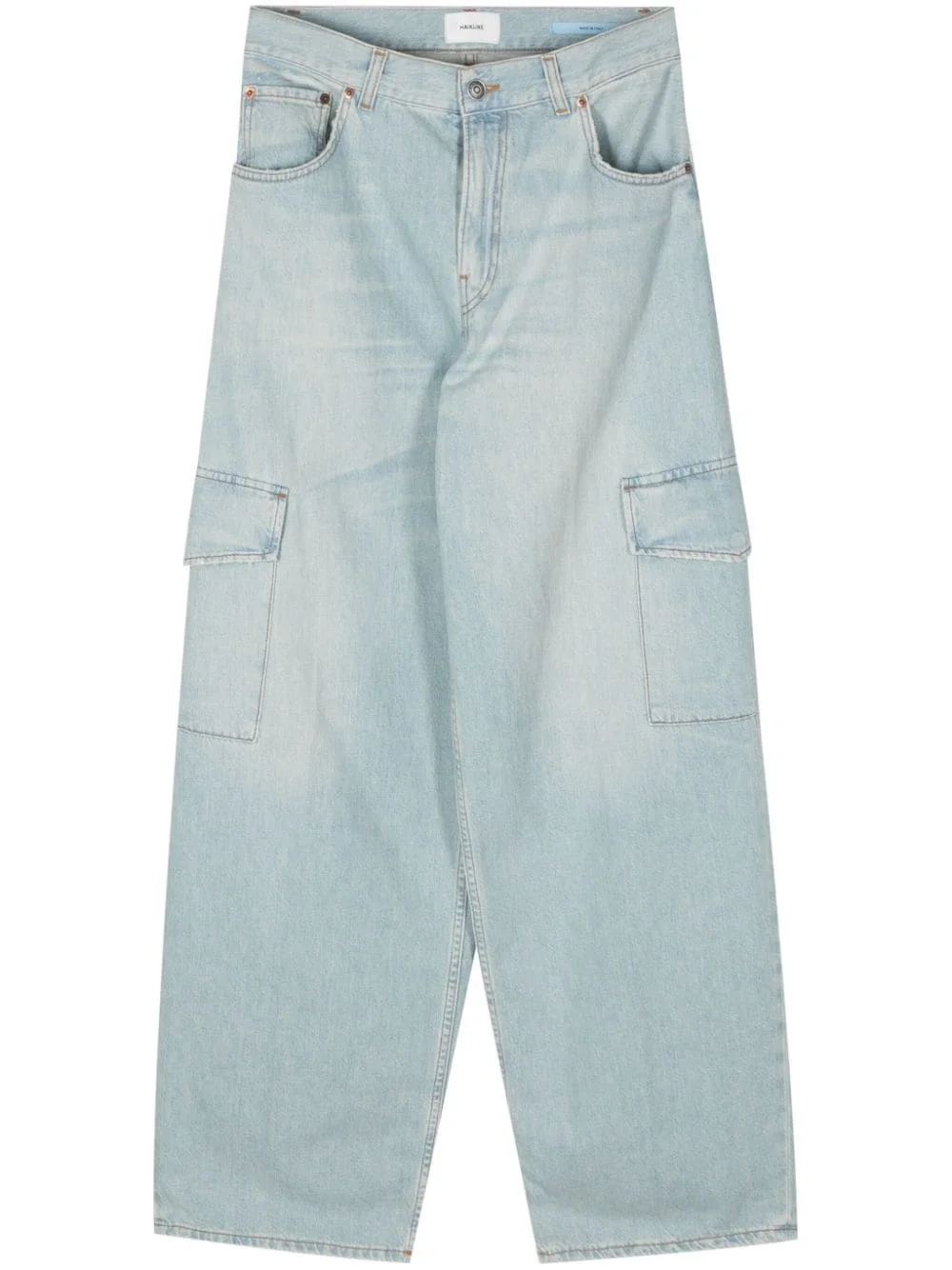 denim cargo pants - 1