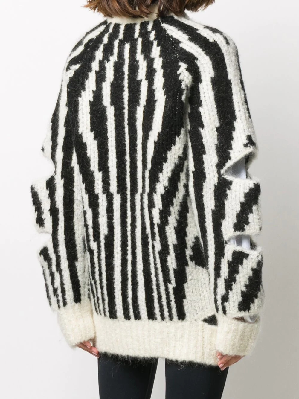 cut-out oversized jumper - 4