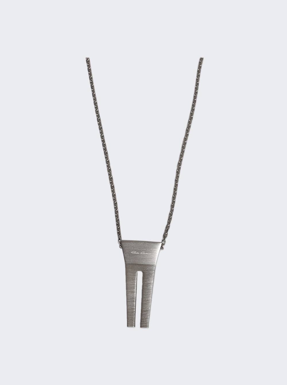 Open Trunk Charm Necklace Silver Palladium Finish - 2