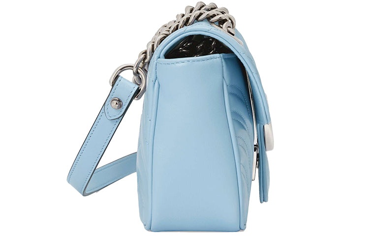 (WMNS) Gucci GG Marmont Mini Bag 'Pastel Blue' 446744-DTDIP-4928 - 2