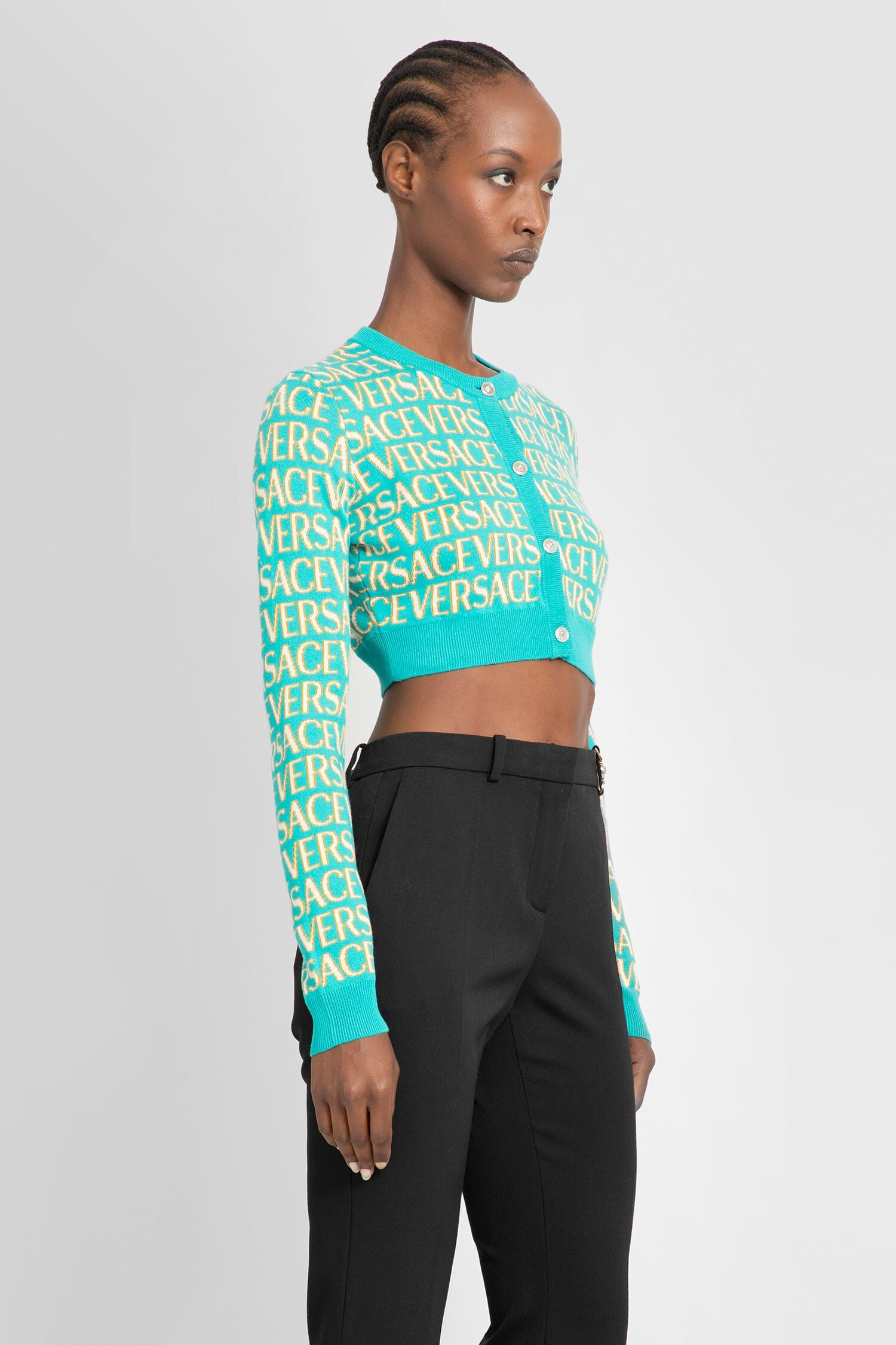 VERSACE WOMAN GREEN KNITWEAR - 2