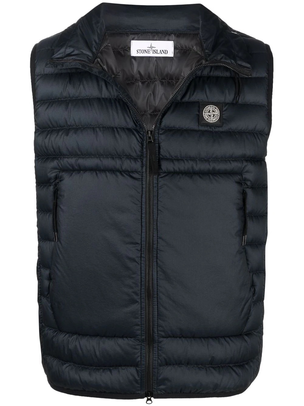 Compass-patch padded gilet - 1