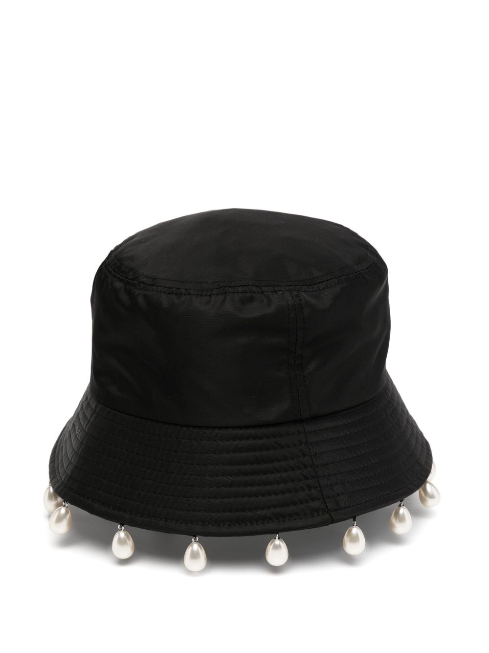 ☆25SS☆Pearl Embellished Bucket Hat/KIMHEKIM☆ KIMHĒKIM pearl-embellished bucket hat | REVERSIBLE