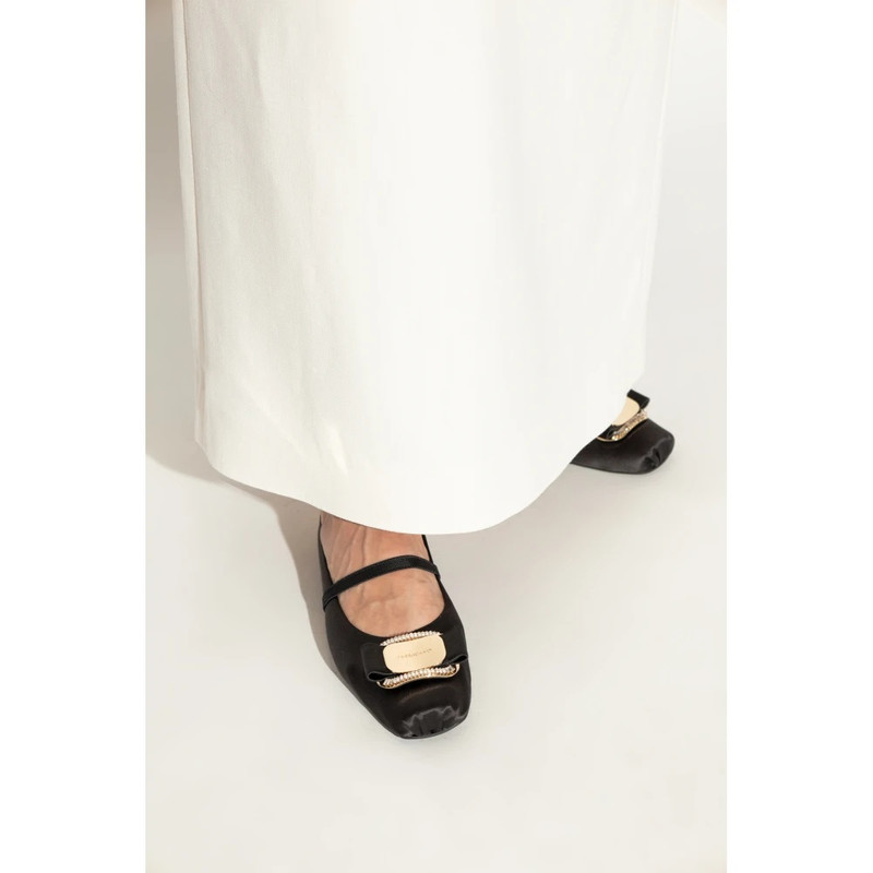 FERRAGAMO SATIN BALLERINAS ZINA outlook