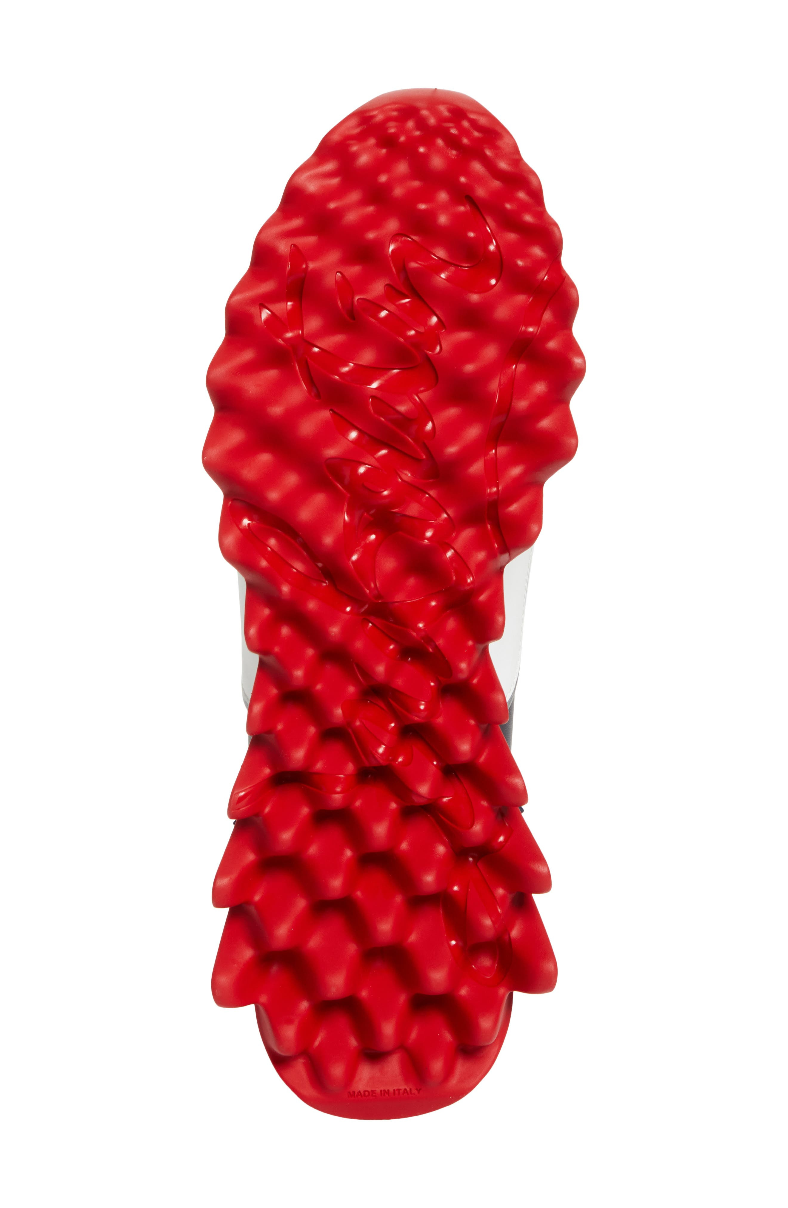 Christian Louboutin Sharkyloub Spikes Slip-On Sneaker in Marine/White at Nordstrom - 6