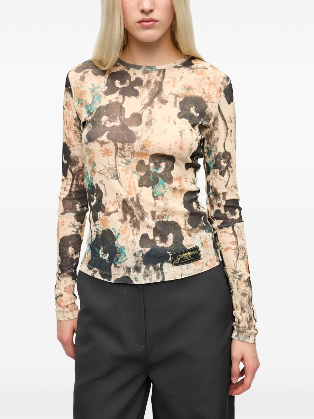 floral-print top - 3