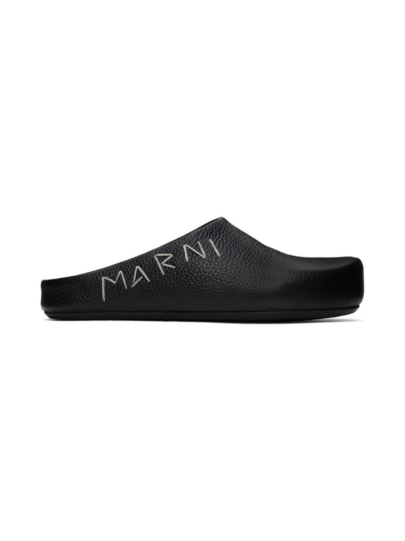 Black Fussbett Sabot Loafers - 1