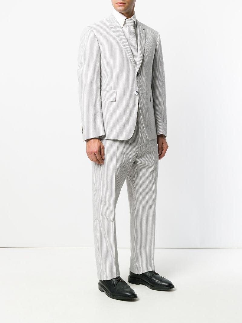 Seersucker Suit With Tie - 3