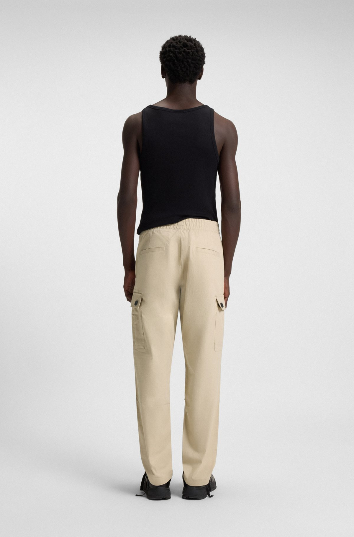 REGULAR-FIT CARGO TROUSERS IN RIPSTOP COTTON - 4