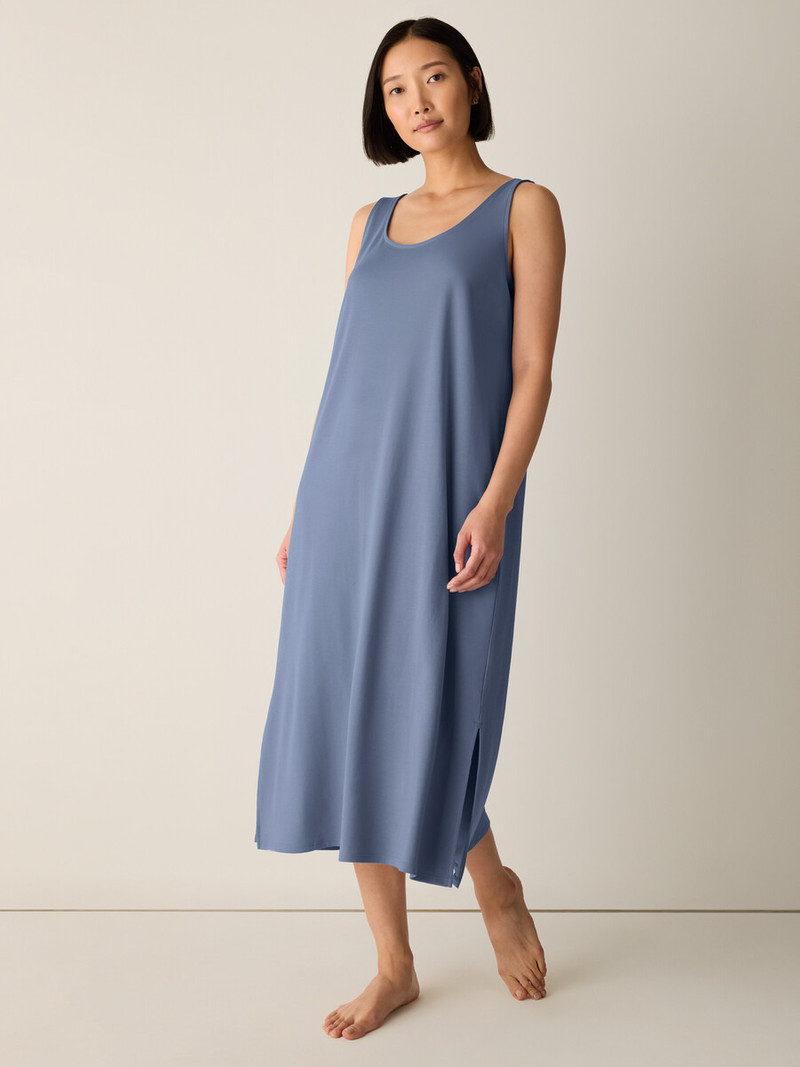 EILEEN FISHER Organic Cotton Interlock Tank Sleep Dress outlook