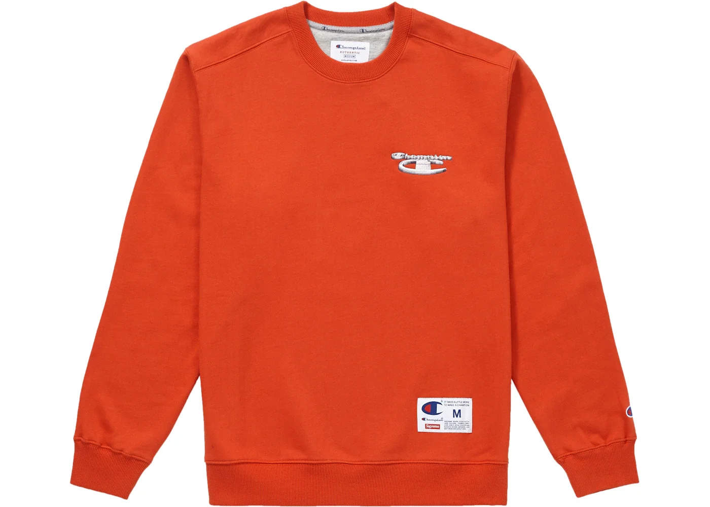 Supreme Champion 3D Metallic Crewneck Brick Red - 1