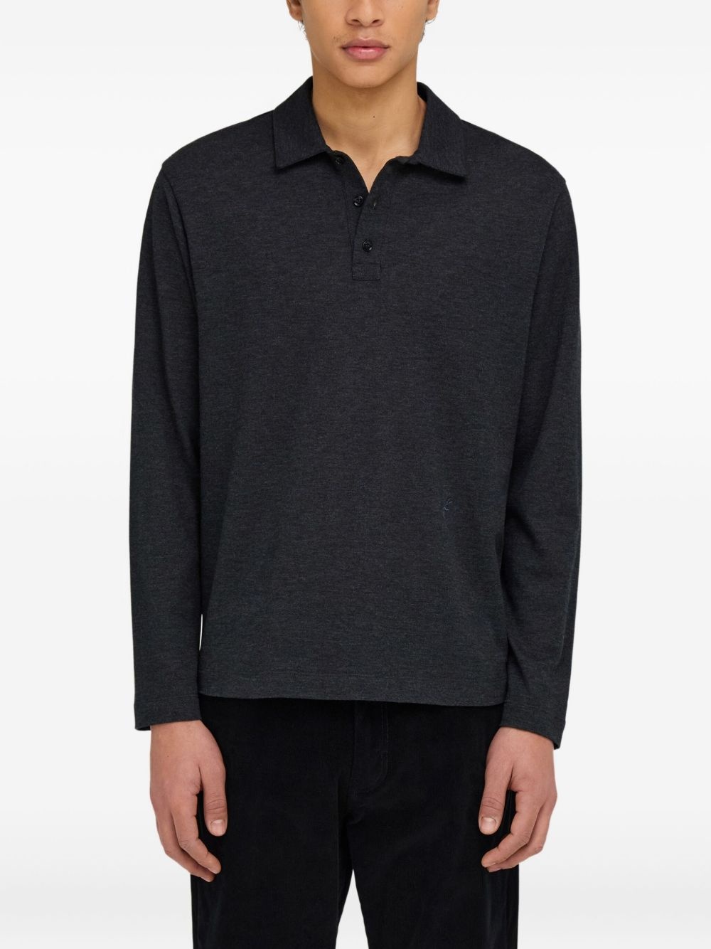 long-sleeve polo shirt - 4