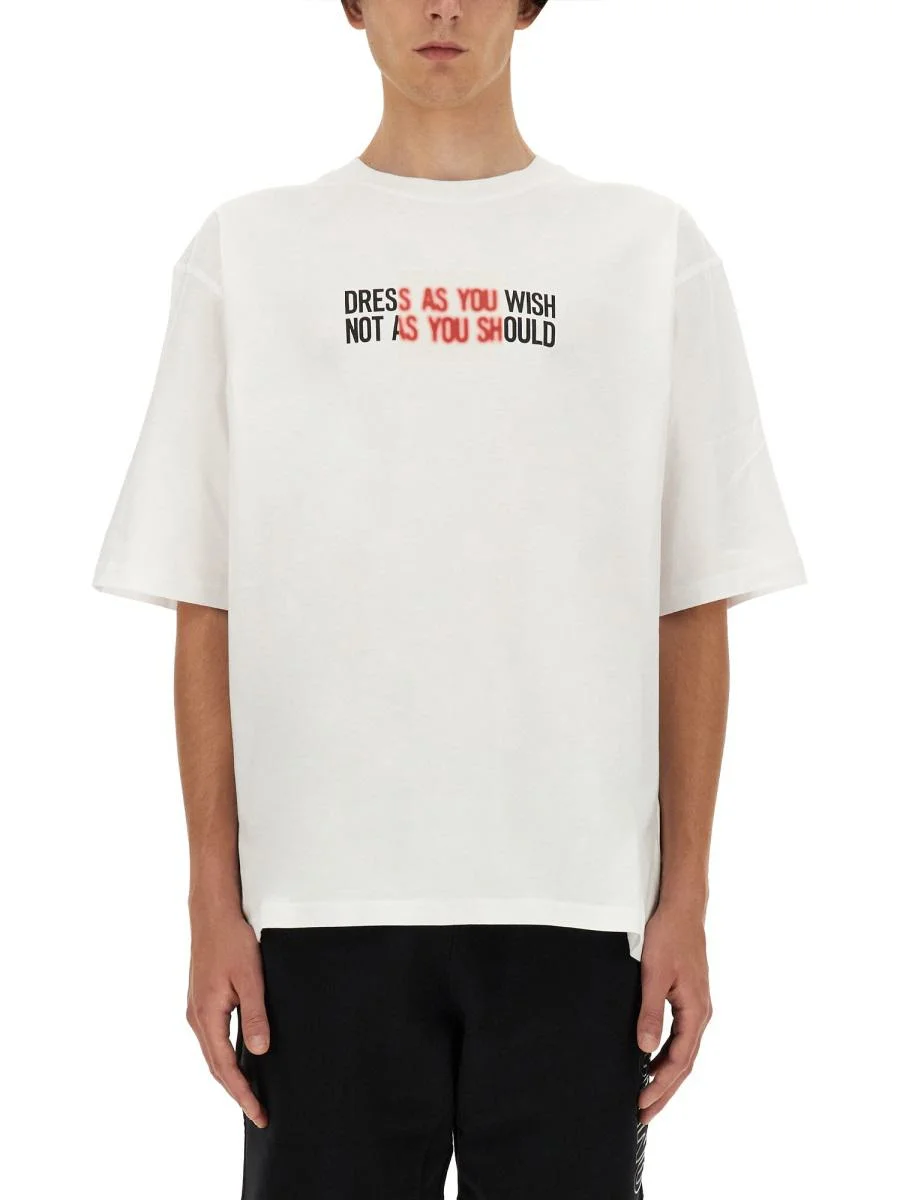 Moschino T-Shirt With Logo - 1
