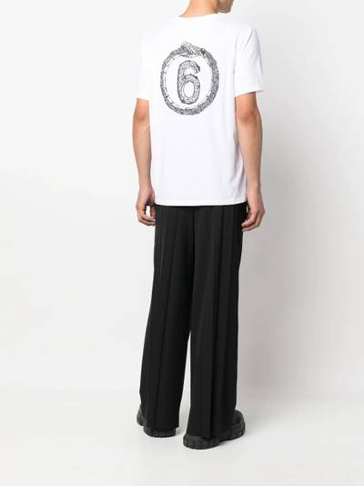 MM6 Maison Margiela logo crew-neck T-shirt outlook