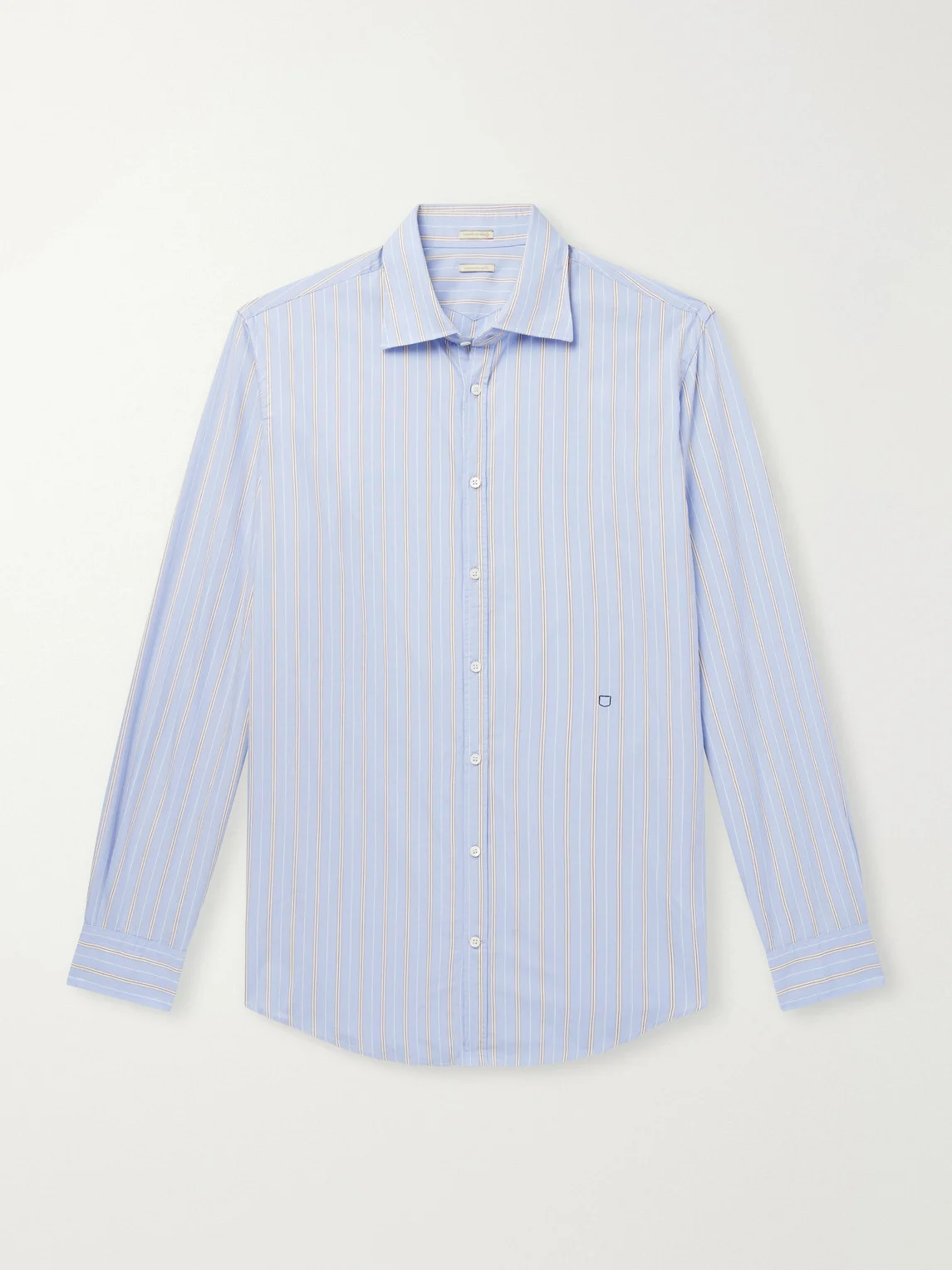 Genova Striped Cotton-Poplin Shirt - 1