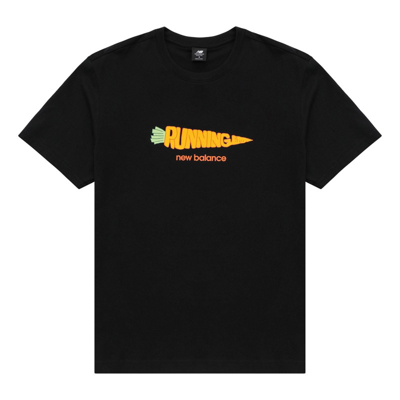 New Balance Running Graphic Tee 'Black Orange' AMT31331-BK - 1