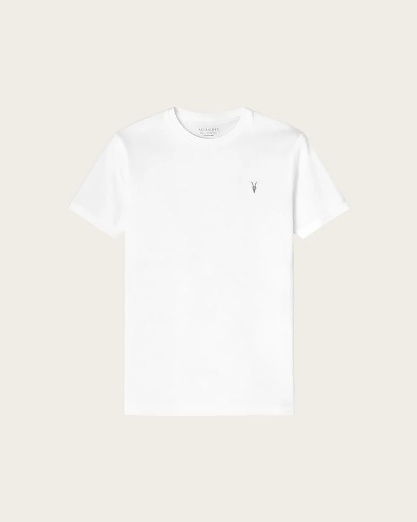BRACE BRUSHED COTTON CREW NECK T-SHIRT - 1
