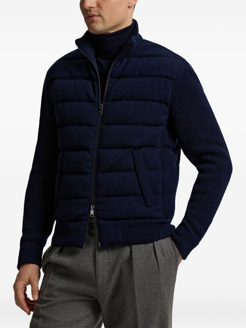 ribbed-sleeves quilted jacket 3