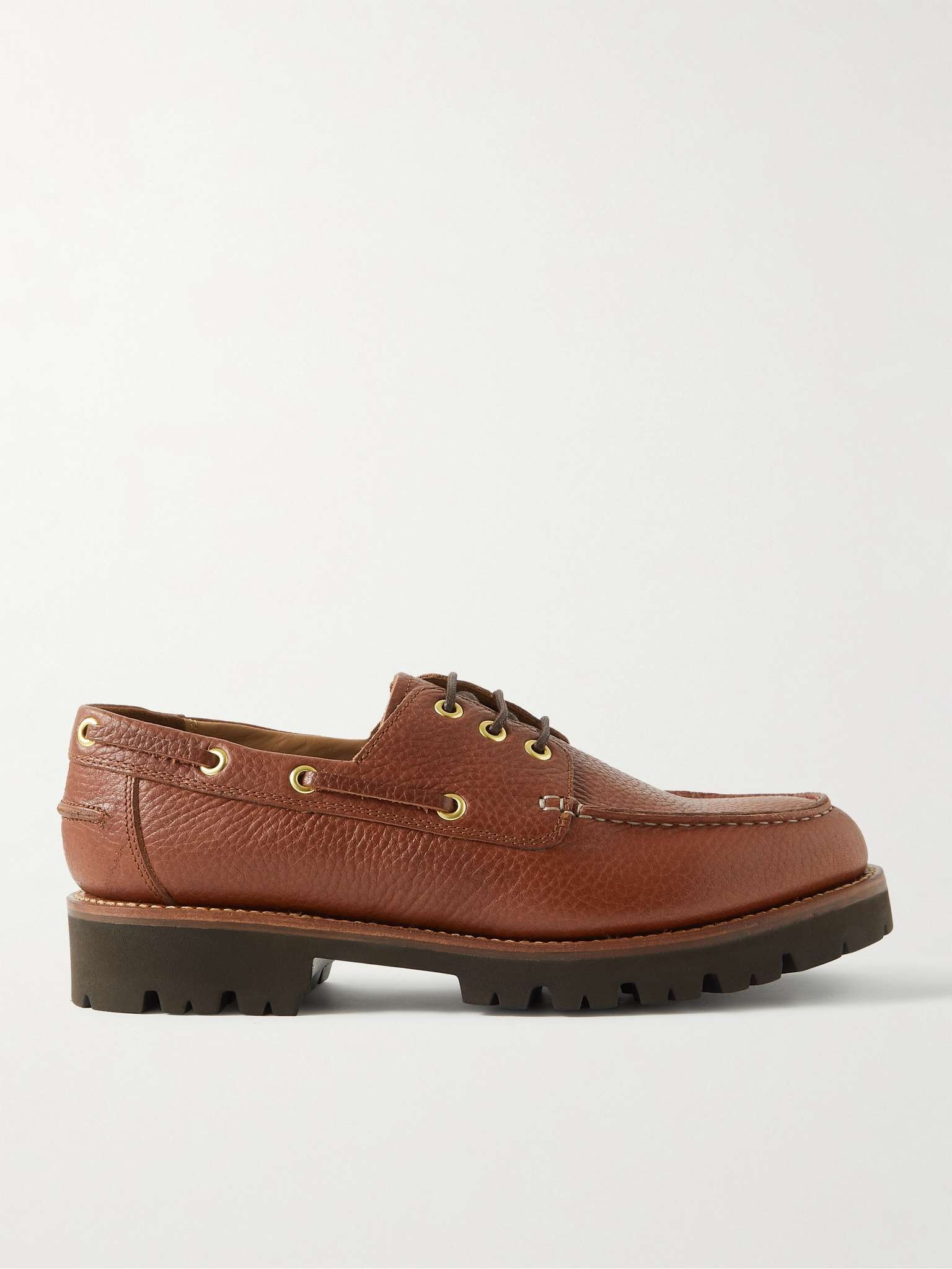 Dempsey Full-Grain Leather Boat Shoes - 1