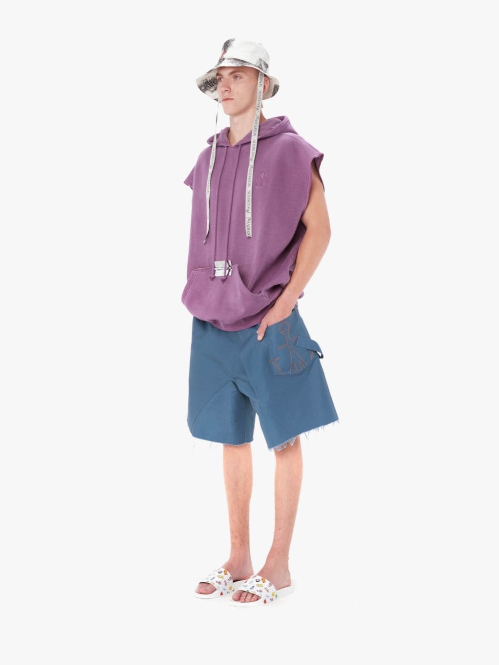 SLEEVELESS HINGE HOODIE - 4
