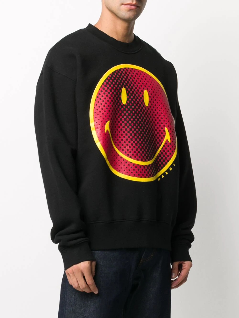 smile-print sweatshirt - 3