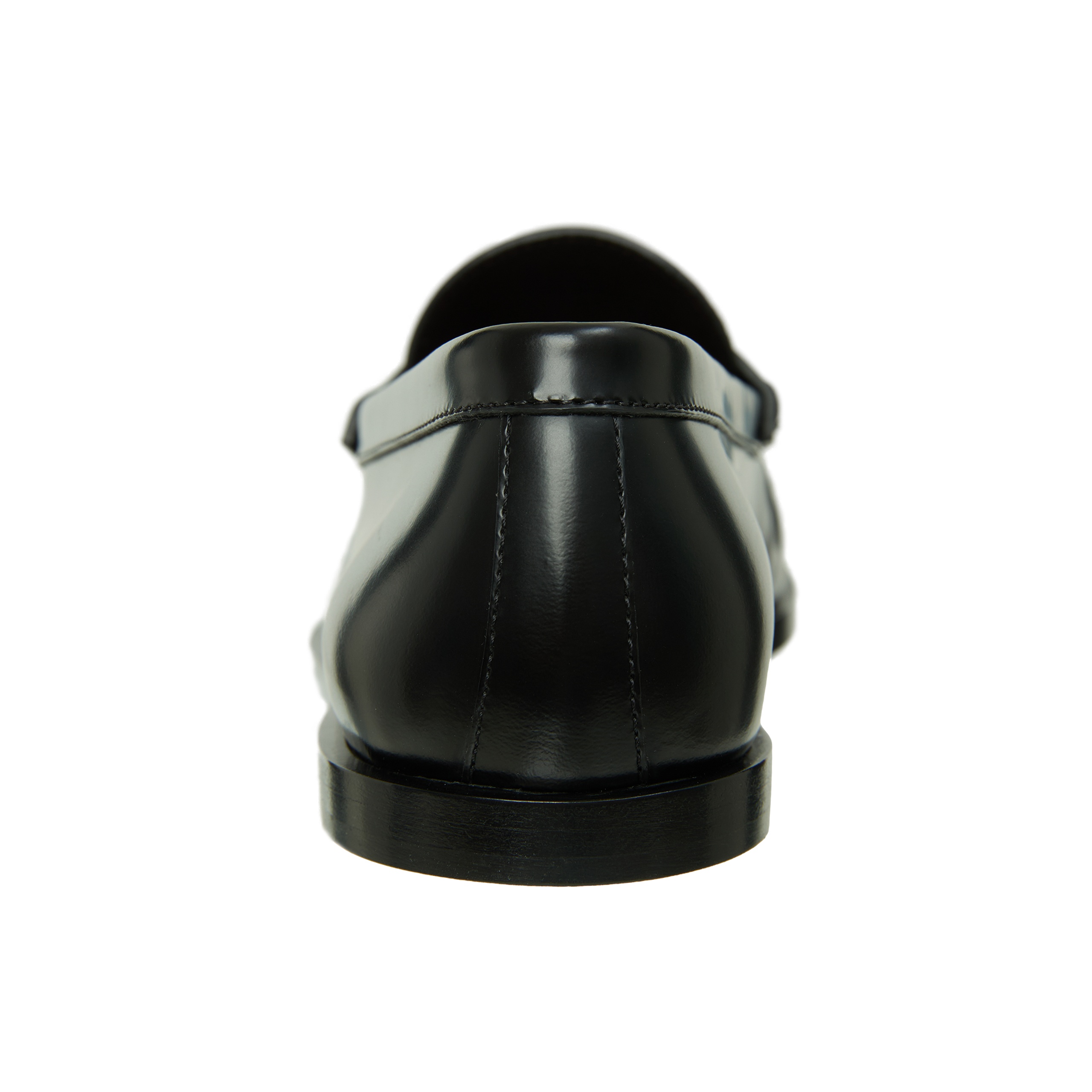 BLACK LEATHER LOAFERS - 6