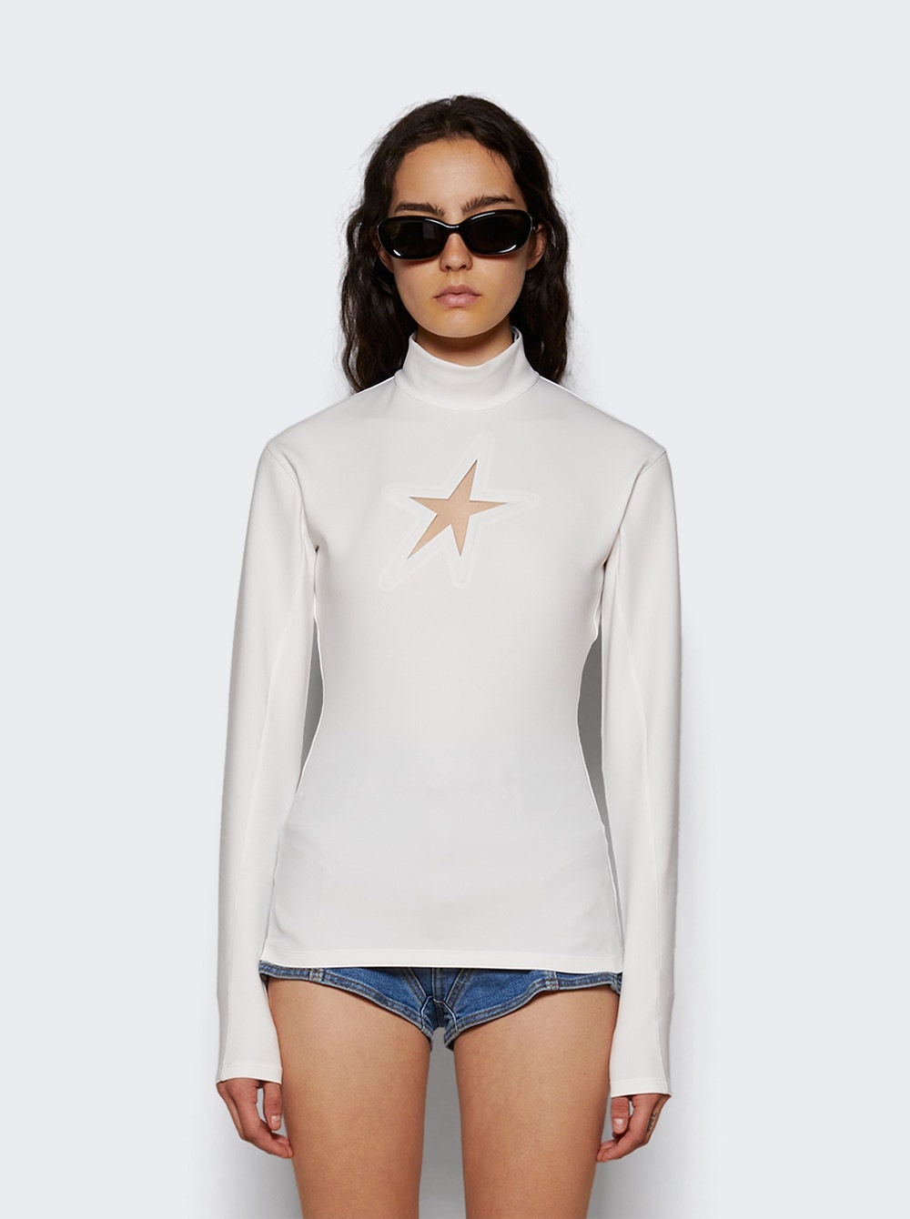 Long-sleeved Star Top Off-white - 3