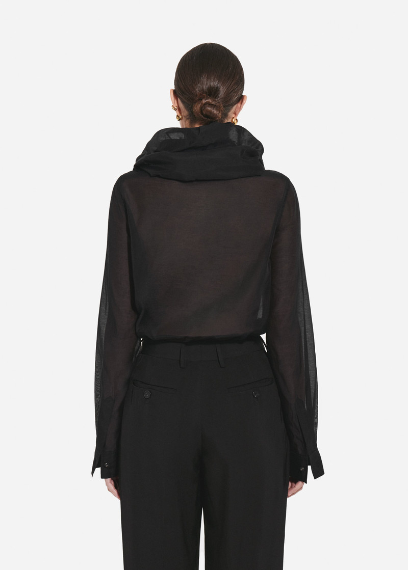 Cloud Collar Shirt in Cotton Silk Voile 4