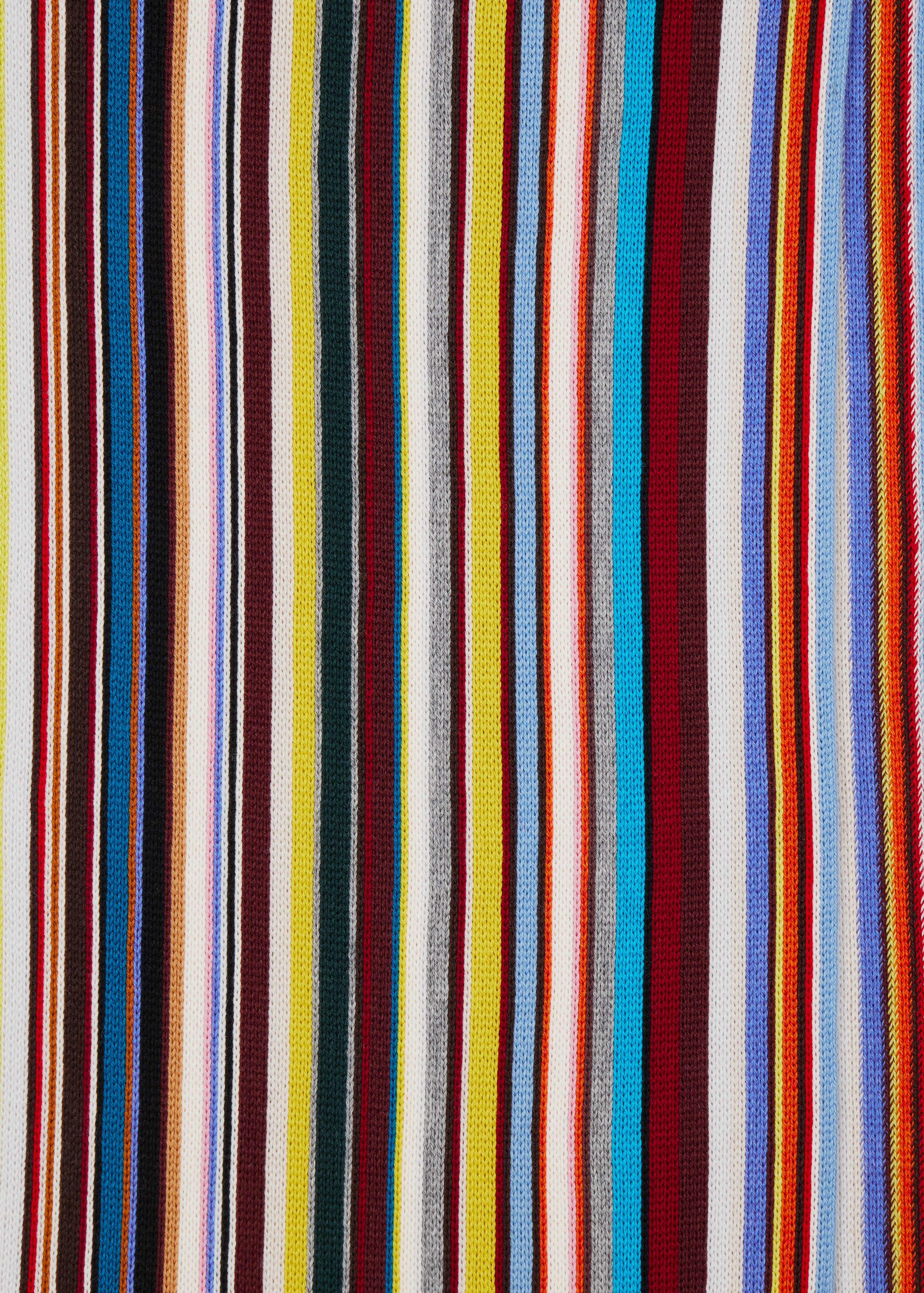 Knitted Merino Wool 'Signature Stripe' Scarf - 3