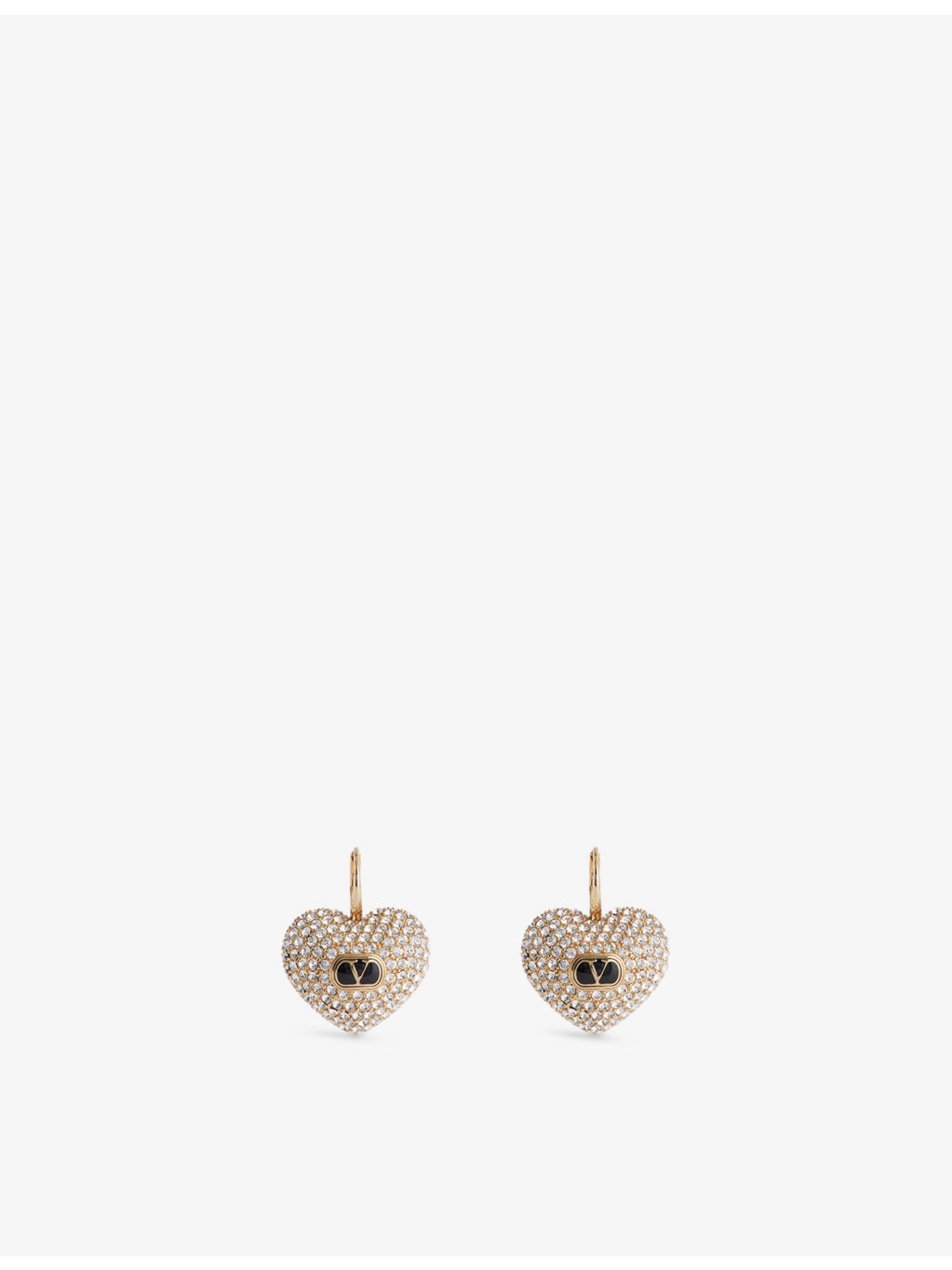 Coeur Royal Brass and Cubic Zirconia Drop Earrings - 1