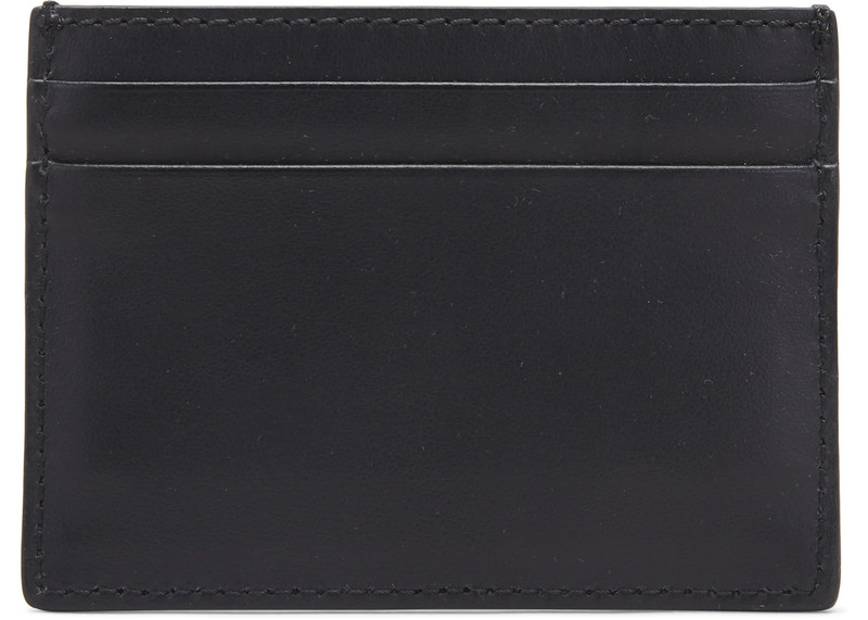 Burberry Burberry Logo Print Leather Card Case 4 Slot Black outlook