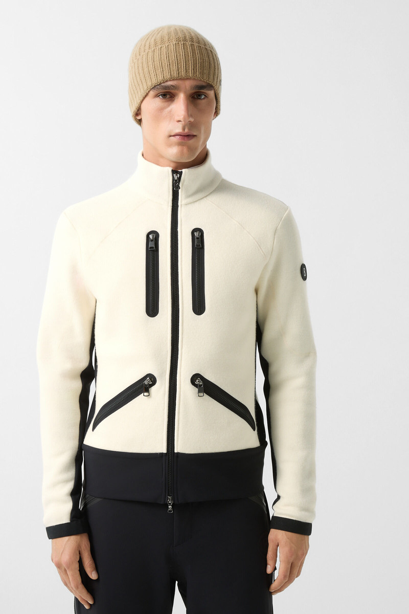 Midlayer Curtis in Off-white/black 2