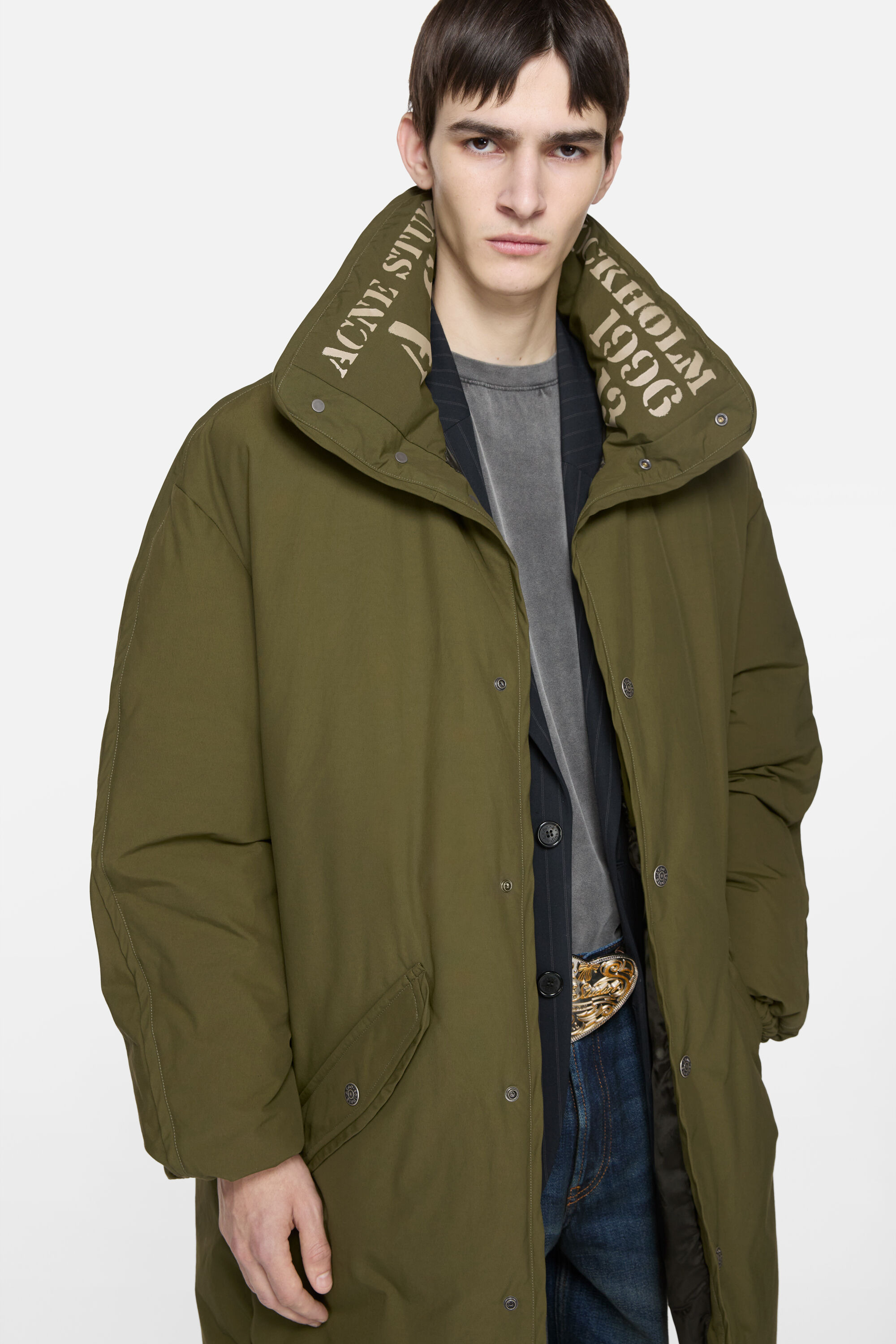 Down jacket - Khaki green - 4