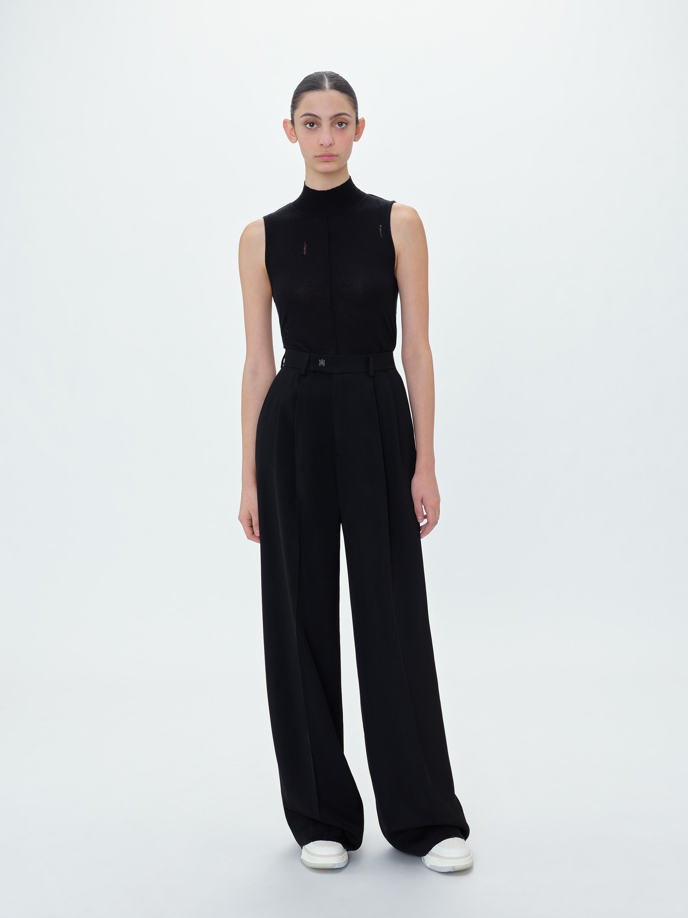 VISCOSE DOUBLE PLEATED TROUSERS - 3