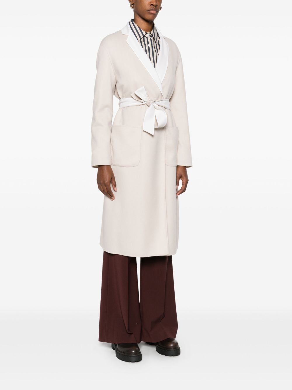 belted coat - 3