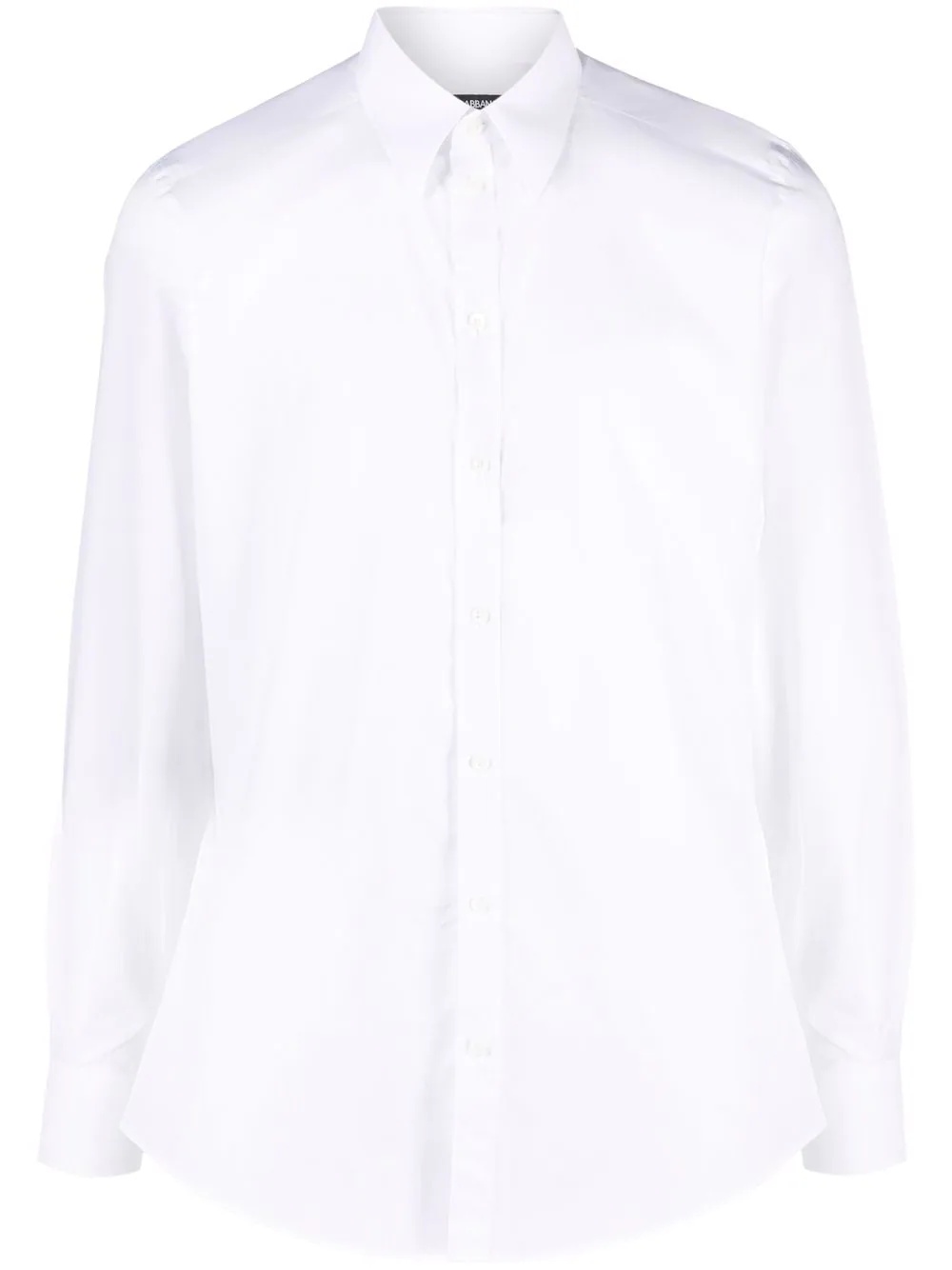 button-fastening cotton shirt - 1