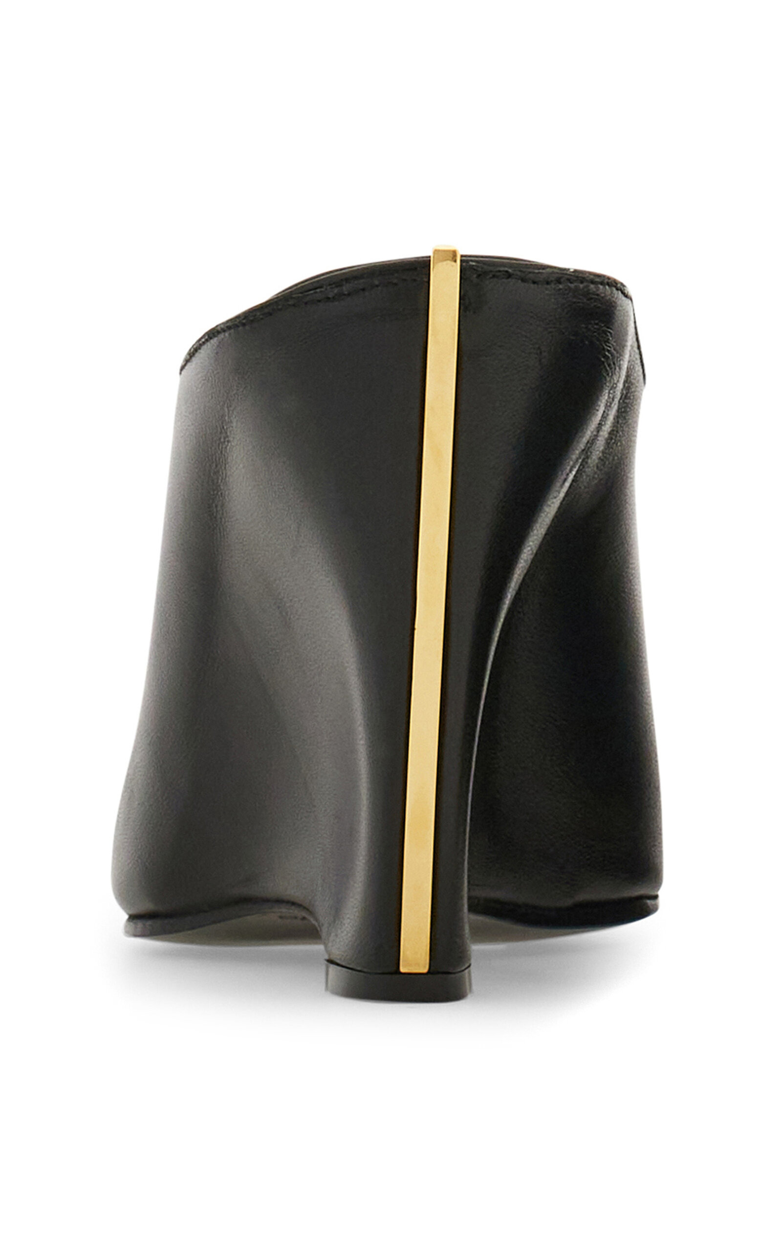 Alicia Leather Wedges Mules black - 4